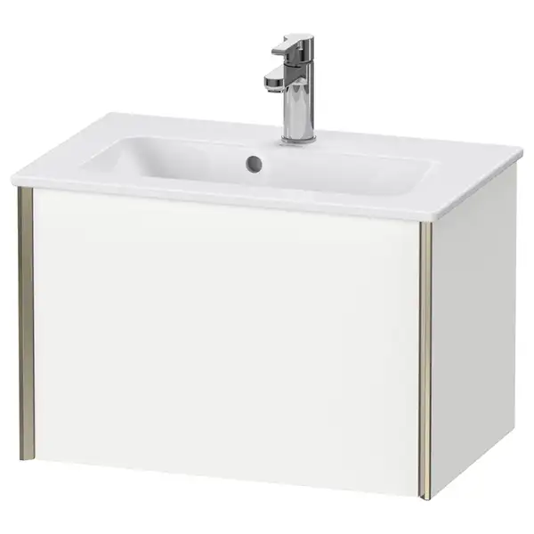 Тумба подвесная компакт, под раковину Duravit XViu 61 x 39 см, белый матовый (XV40780B118) фото 1 Aquada.com.ua