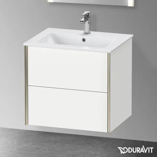 Тумба подвесная под раковину Duravit XViu 61 x 48 см, белый матовый (XV41250B118) фото 2 Aquada.com.ua