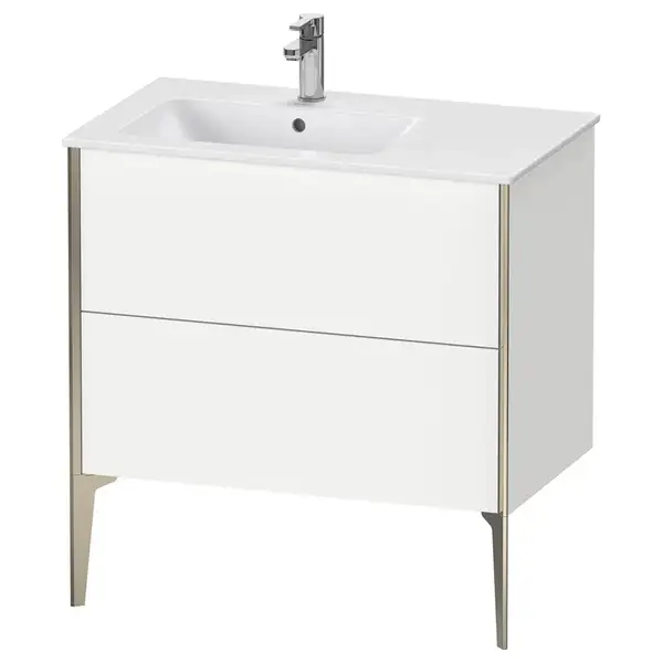 Тумба напольная под раковину, чаша слева Duravit XViu 81 x 48 см, белый матовый (XV44860B118) фото 1 Aquada.com.ua