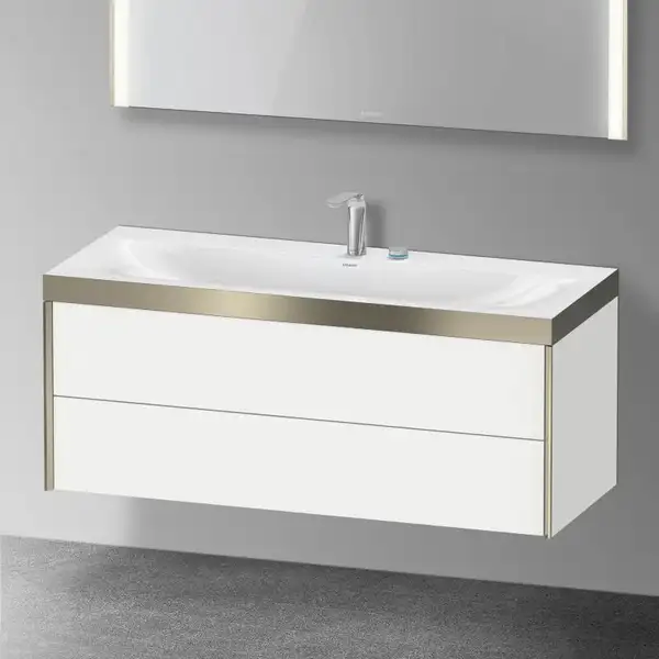 Тумба подвесная с раковиной c-bonded Duravit XViu 120 x 48 см, белый матовый (XV4617EB118P) фото 2 Aquada.com.ua