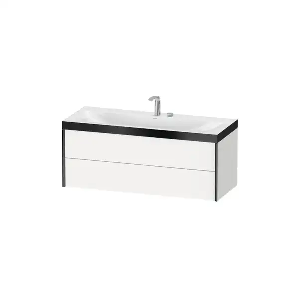 Тумба подвесная с раковиной c-bonded Duravit XViu 120 x 48 см, белый матовый (XV4617EB218P) фото 1 Aquada.com.ua