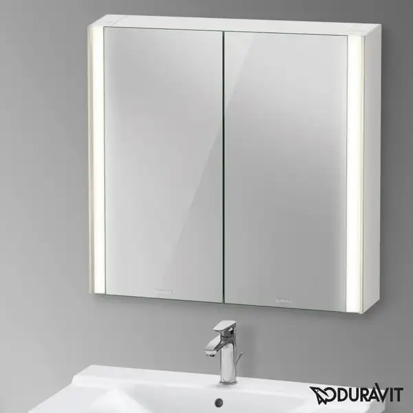 Зеркальный шкафчик с LED подсветкой Duravit XViu 82 х 15,6 х h80 см, версия «sensor» (XV71320B1B1) фото 2 Aquada.com.ua