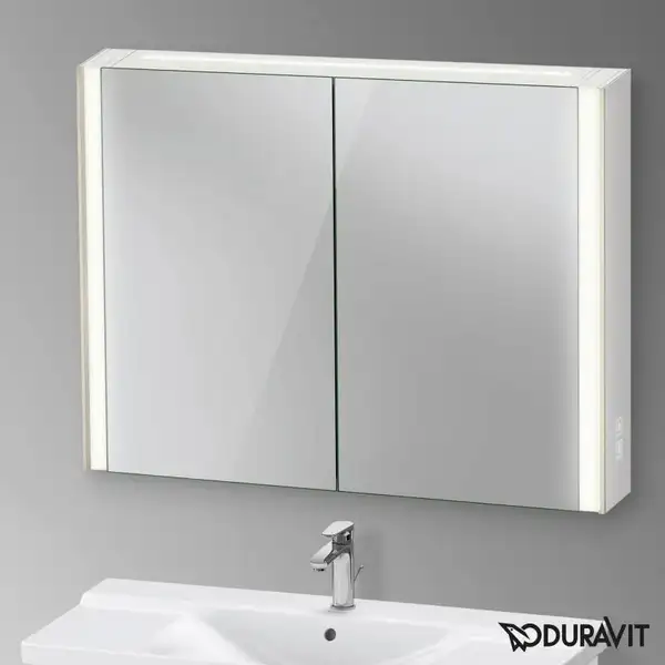 Зеркальный шкафчик с LED подсветкой Duravit XViu 102 х 15,6 х h80 см, версия «icon» (XV71430B1B1) фото 2 Aquada.com.ua Зеркальный шкафчик с LED подсветкой Duravit XViu 102 х 15,6 х h80 см, версия «icon» (XV71430B1B1) фото 2 Aquada.com.ua