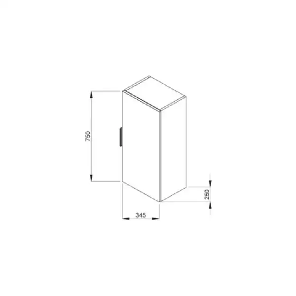 Пенал подвесной 75х34,5х25 см Jika Cube, темный дуб (H4537111763021) фото 2 Aquada.com.ua Пенал подвесной 75х34,5х25 см Jika Cube, темный дуб (H4537111763021) фото 2 Aquada.com.ua
