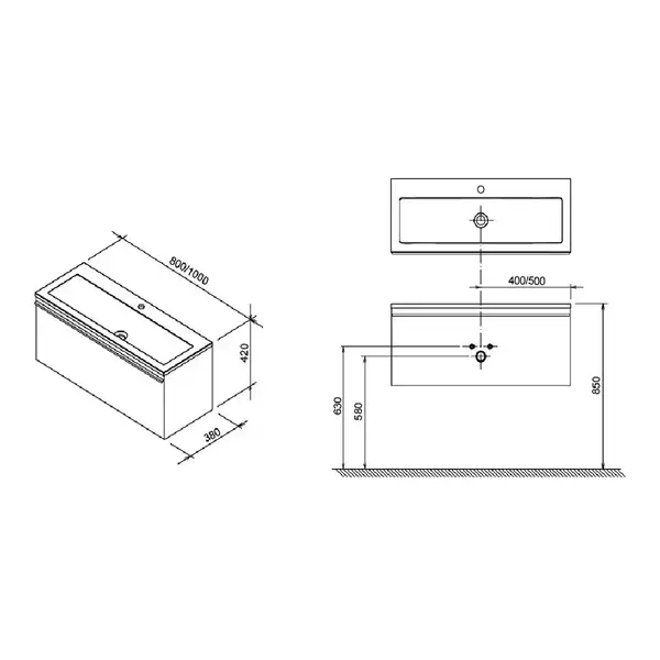 RAVAK Тумба под раковину SD Clear 80x38x42 см белый/черешня (X000000758) фото 5 Aquada.com.ua RAVAK Тумба под раковину SD Clear 80x38x42 см белый/черешня (X000000758) фото 5 Aquada.com.ua