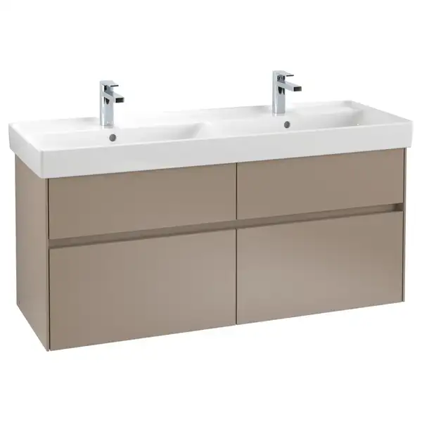 Тумба под умывальник 125,4 см Villeroy & Boch Collaro (Truffle Grey) (C01300VG) фото 1 Aquada.com.ua