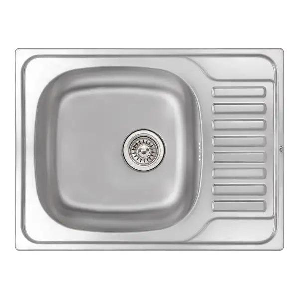Кухонна мийка Qtap 6550 Micro Decor 0,8 мм (QT6550MICDEC08) (QT6550MICDEC08) фото 1 Aquada.com.ua