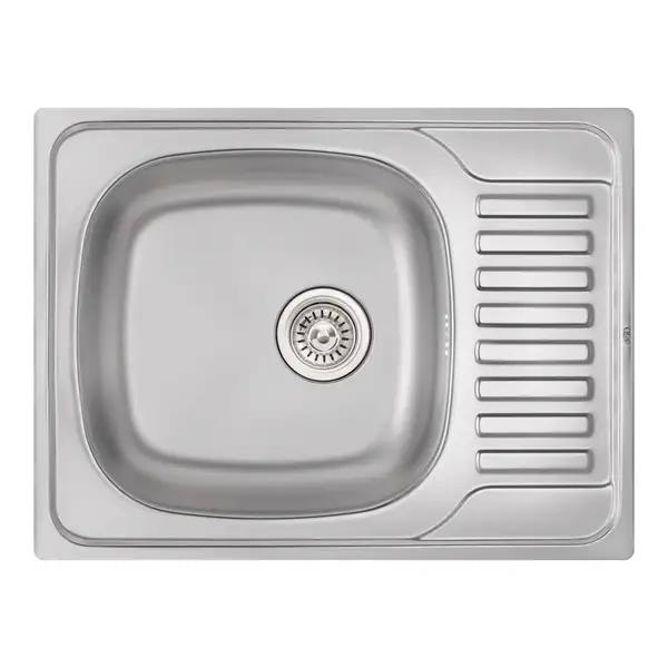 Кухонна мийка Qtap 6550 Satin 0,8 мм (QT6550SAT08) (QT6550SAT08) фото 1 Aquada.com.ua