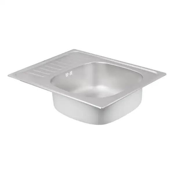 Кухонна мийка Qtap 6550 Satin 0,8 мм (QT6550SAT08) (QT6550SAT08) фото 4 Aquada.com.ua