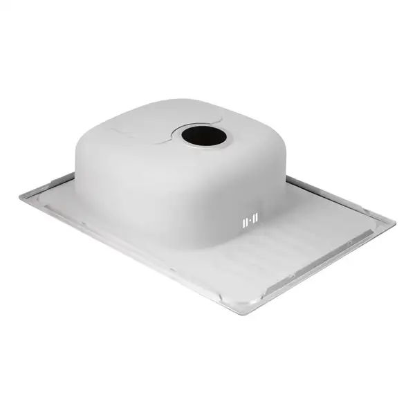 Кухонна мийка Qtap 6550 Satin 0,8 мм (QT6550SAT08) (QT6550SAT08) фото 5 Aquada.com.ua