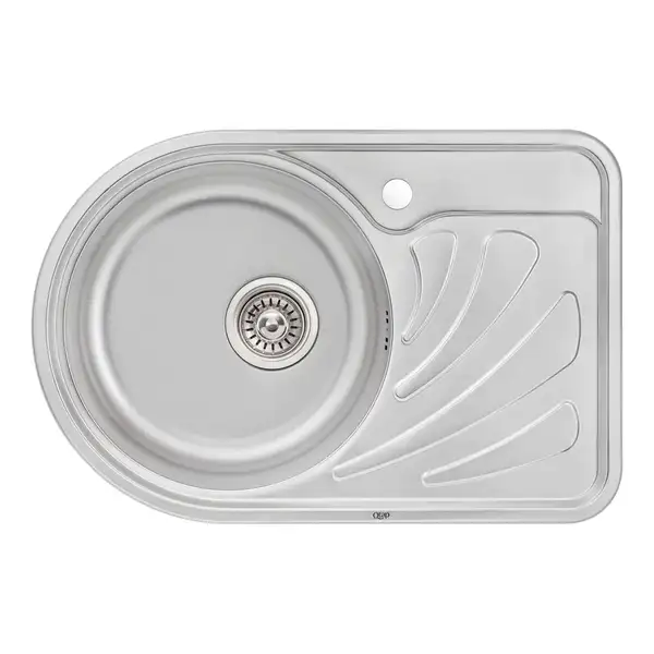 Кухонна мийка Qtap 6744L Micro Decor 0,8 мм (QT6744LMICDEC08) (QT6744LMICDEC08) фото 1 Aquada.com.ua