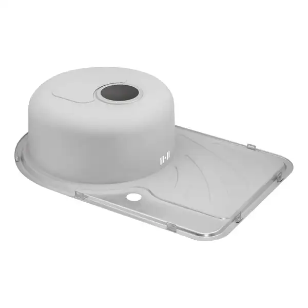 Кухонна мийка Qtap 6744L Micro Decor 0,8 мм (QT6744LMICDEC08) (QT6744LMICDEC08) фото 5 Aquada.com.ua
