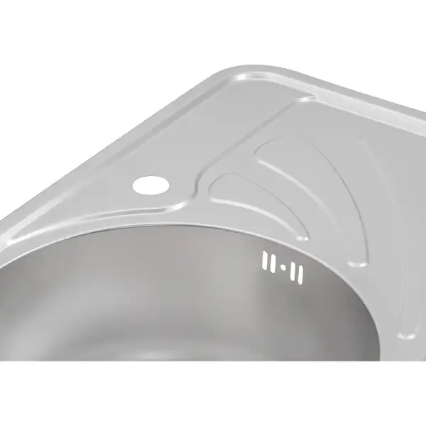Кухонна мийка Qtap 6744L Micro Decor 0,8 мм (QT6744LMICDEC08) (QT6744LMICDEC08) фото 6 Aquada.com.ua