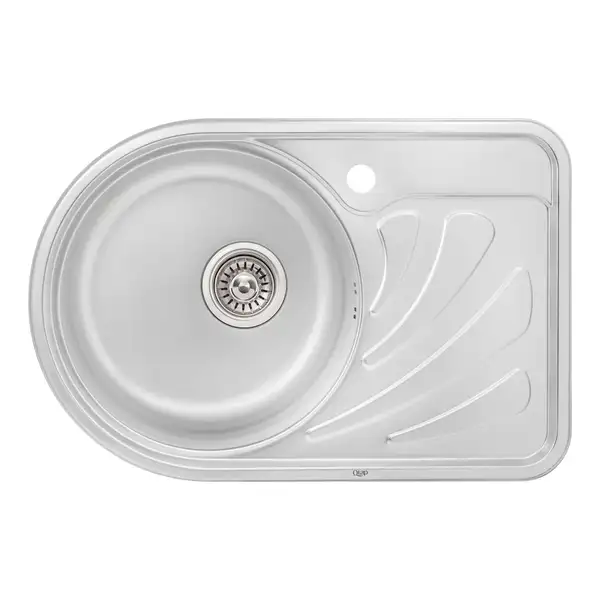 Кухонна мийка Qtap 6744L Satin 0,8 мм (QT6744LSAT08) (QT6744LSAT08) фото 1 Aquada.com.ua