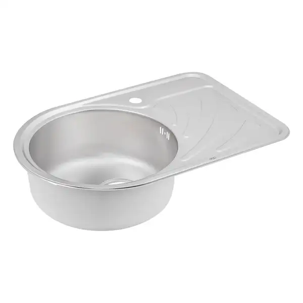 Кухонна мийка Qtap 6744L Satin 0,8 мм (QT6744LSAT08) (QT6744LSAT08) фото 4 Aquada.com.ua
