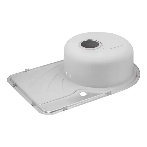 Кухонна мийка Qtap 6744L Satin 0,8 мм (QT6744LSAT08) (QT6744LSAT08) фото 5 Aquada.com.ua