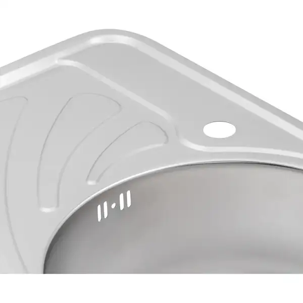Кухонна мийка Qtap 6744R Satin 0,8 мм (QT6744RSAT08) (QT6744RSAT08) фото 6 Aquada.com.ua