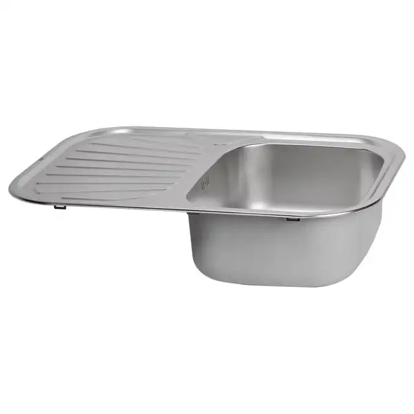 Кухонна мийка Qtap 7448 Satin 0,8 мм (QT7448SAT08) (QT7448SAT08) фото 4 Aquada.com.ua