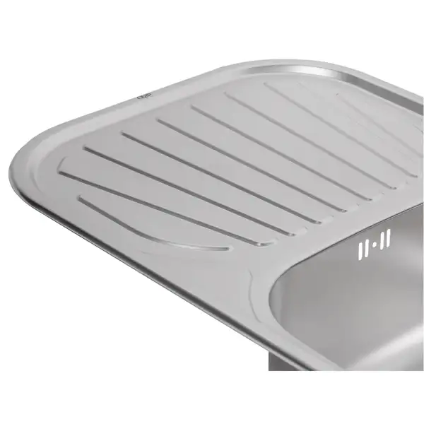 Кухонна мийка Qtap 7448 Satin 0,8 мм (QT7448SAT08) (QT7448SAT08) фото 6 Aquada.com.ua