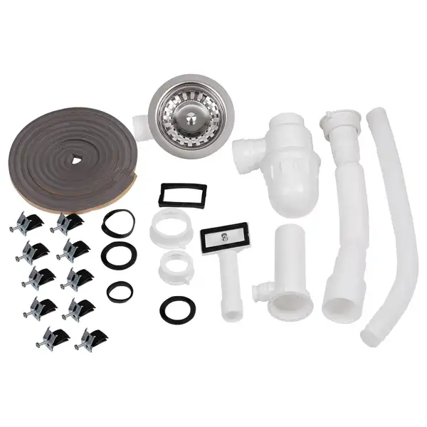 Кухонна мийка Qtap 7448 Satin 0,8 мм (QT7448SAT08) (QT7448SAT08) фото 7 Aquada.com.ua