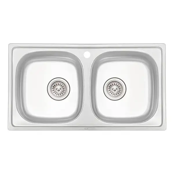 Кухонна мийка Qtap 7843-B Micro Decor 0,8 мм (QT7843BMICDEC08) (QT7843BMICDEC08) фото 1 Aquada.com.ua
