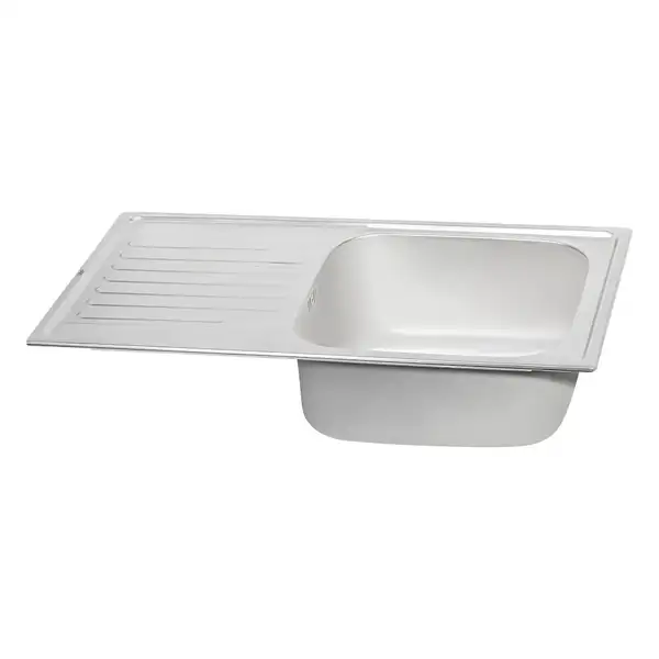Кухонна мийка Qtap 7843 Satin 0,8 мм (QT7843SAT08) (QT7843SAT08) фото 4 Aquada.com.ua