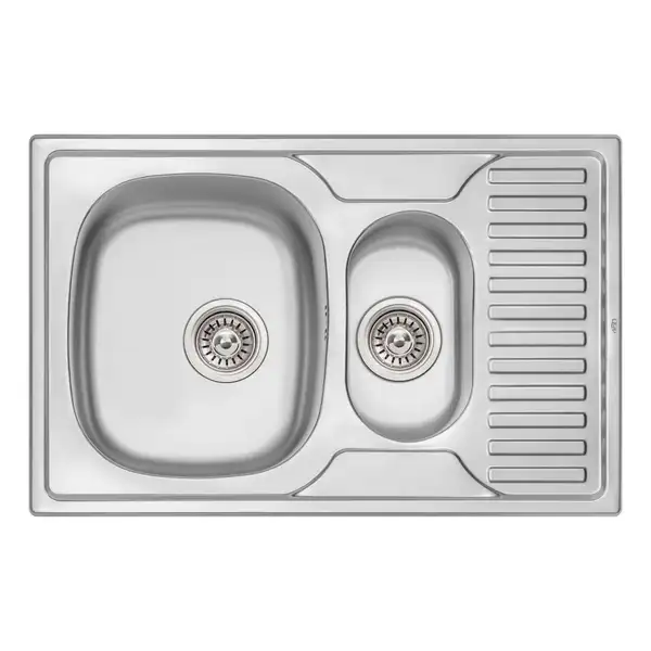 Кухонна мийка Qtap 7850-B Micro Decor 0,8 мм (QT7850BMICDEC08) (QT7850BMICDEC08) фото 1 Aquada.com.ua