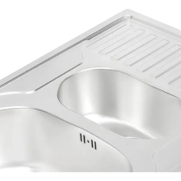 Кухонна мийка Qtap 7850-B Satin 0,8 мм (QT7850BSAT08) (QT7850BSAT08) фото 6 Aquada.com.ua