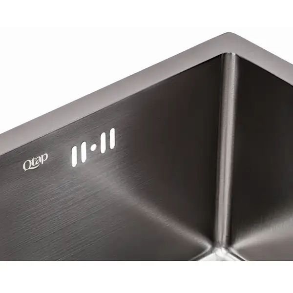 Кухонна мийка Qtap D4843BL Black 2.7/1.0 мм (QTD4843BLPVD2710) (QTD4843BLPVD2710) фото 6 Aquada.com.ua