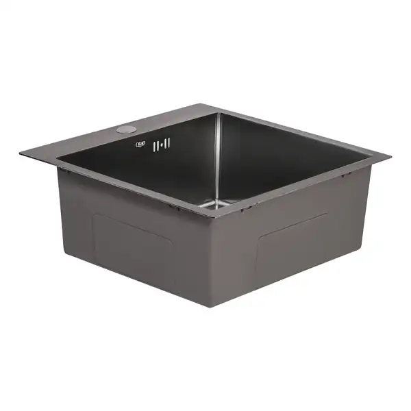 Кухонна мийка Qtap D5050BL Black 2.7/1.0 мм (QTD5050BLPVD10) (QTD5050BLPVD10) фото 4 Aquada.com.ua