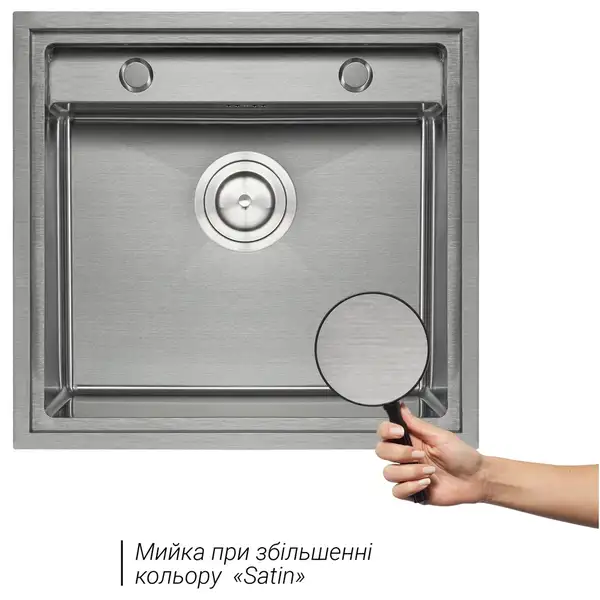 Кухонна мийка Qtap D5249 Satin 3.0/1.2 мм (QTD52493012) (QTD52493012) фото 3 Aquada.com.ua