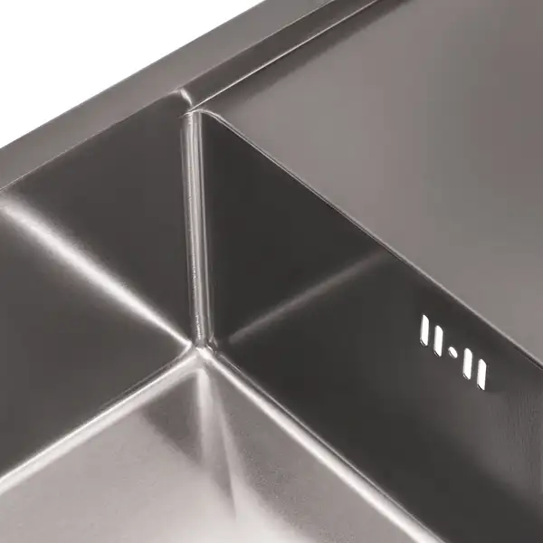 Кухонна мийка Qtap D7844BL Black 3.0/1.2 мм (QTD7844BLPVD12) (QTD7844BLPVD12) фото 6 Aquada.com.ua