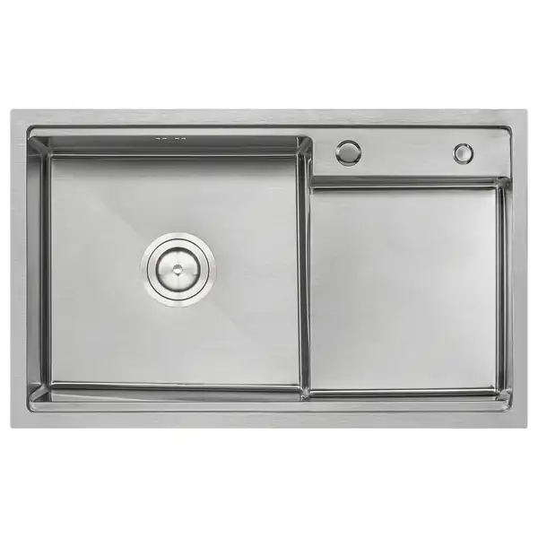 Кухонна мийка Qtap D7848-L Satin 3.0/1.2 мм (QTD7848L3012) (QTD7848L3012) фото 1 Aquada.com.ua