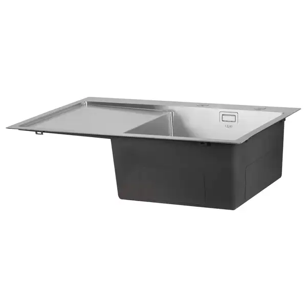 Набір 3 в 1 Qtap кухонна мийка DK7850R 3.0/1.2 мм Satin + сушарка + дозатор для миючого засобу (QTDK7850RSET3012) фото 4 Aquada.com.ua
