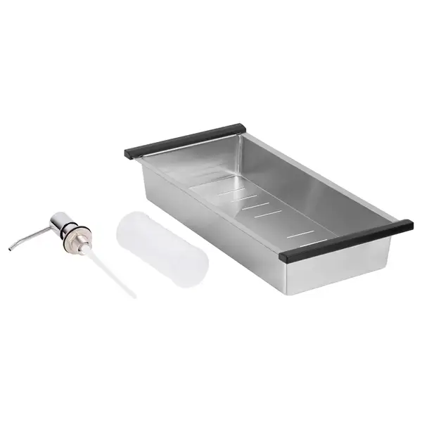 Набір 3 в 1 Qtap кухонна мийка DK7850R 3.0/1.2 мм Satin + сушарка + дозатор для миючого засобу (QTDK7850RSET3012) фото 9 Aquada.com.ua