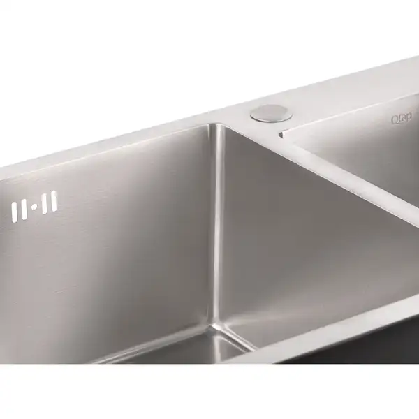 Набір 4 в 1 Qtap кухонна мийка S7843 Satin + змішувач + сушарка + дозатор для миючого засобу (QTS7843SET) фото 3 Aquada.com.ua