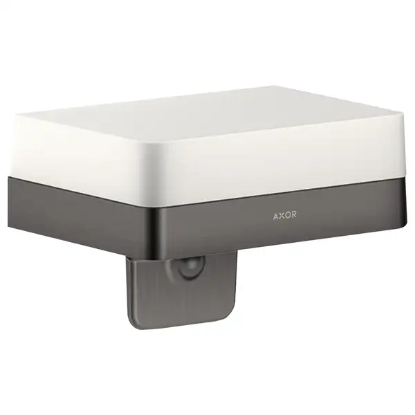 Мыльница Axor Universal Accessories, матовый чёрный хром/стекло матовое (42819340) фото 1 Aquada.com.ua