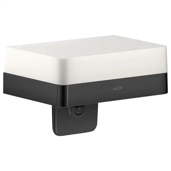 Мыльница Axor Universal Accessories, satin black/стекло матовое (42819350) фото 1 Aquada.com.ua