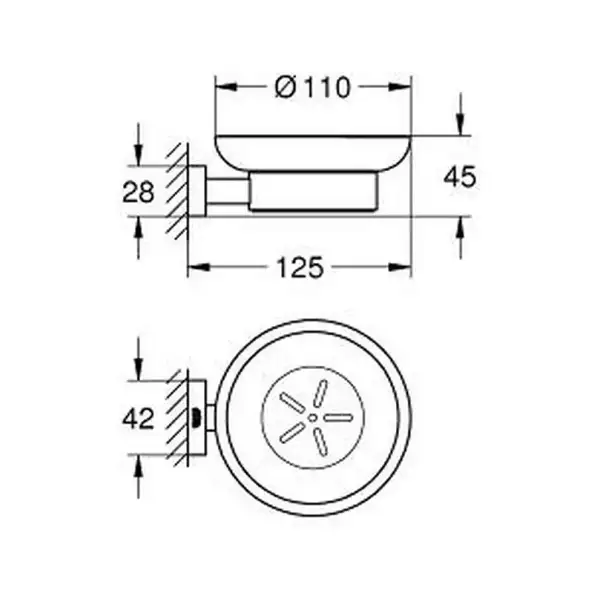 Мильниця Grohe Essentials Cube New (40754001)