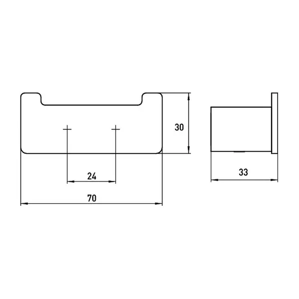 Набор аксессуаров 3-в-1 Emco Loft (цвет - хром/стекло матовое) (059800100) фото 5 Aquada.com.ua