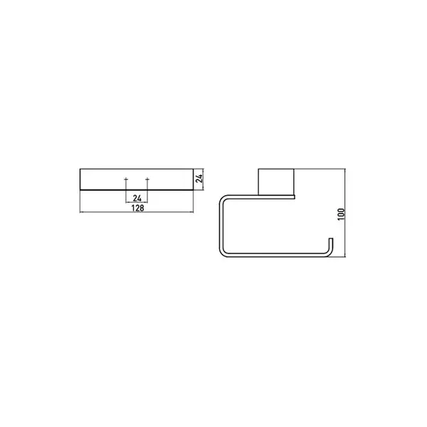 Набор аксессуаров 4-в-1 Emco Loft Black (цвет - чёрный матовый/стекло белое, матовое) (Loft Black 1) фото 3 Aquada.com.ua