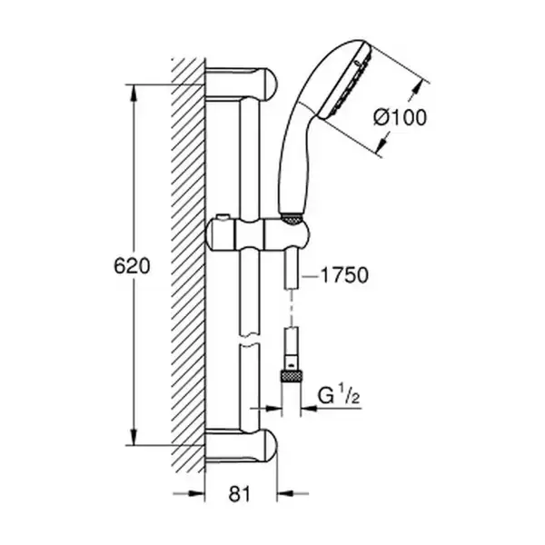 GROHE Набор смесителей для душа 3 в 1 Euroeco (123232S) (123232S) фото 4 Aquada.com.ua