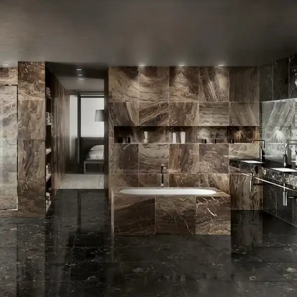 Керамогранит REX CERAMICHE REX MAGNUM I Marmi Marble Brown Lucido 160X160 (744477) фото 2 Aquada.com.ua