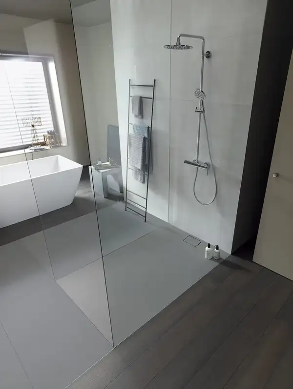 Душевой поддон 100 х 80 х 5 см Duravit Stonetto, бетон (720147180000000) фото 2 Aquada.com.ua