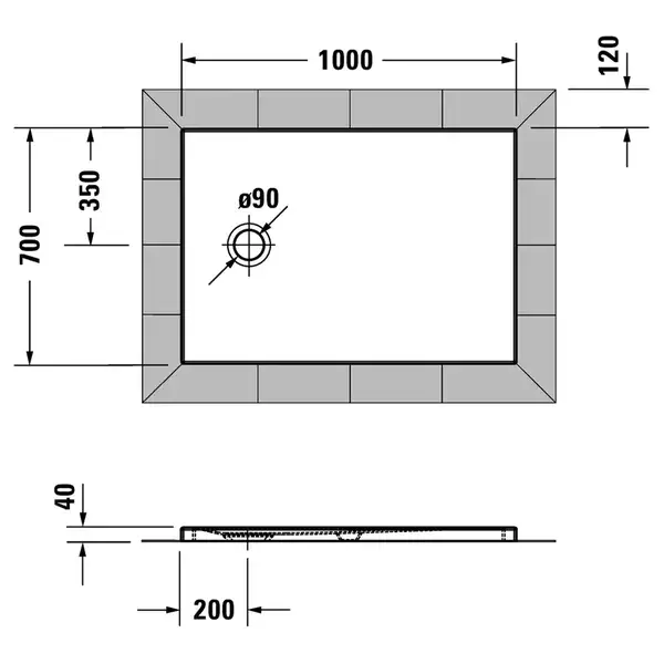 Душевой поддон 100 х 70 х 4 см Duravit Tempano, белый, с Antislip (720193000000000) фото 4 Aquada.com.ua Душевой поддон 100 х 70 х 4 см Duravit Tempano, белый, с Antislip (720193000000000) фото 4 Aquada.com.ua
