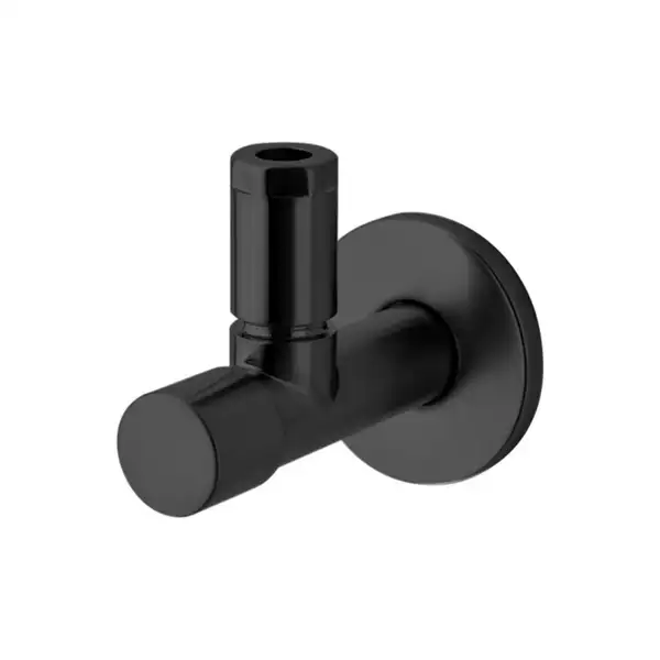 Вентиль угловой Paffoni Light (цвет - чёрный матовый) (ZACC204NO) фото 1 Aquada.com.ua