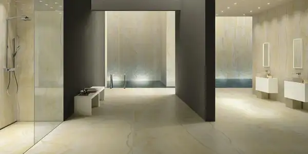 Плитка напольная Fiandre Marmi Maximum Gold Onyx 75 х 75 см Semilucidato (MMS25677) фото 4 Aquada.com.ua