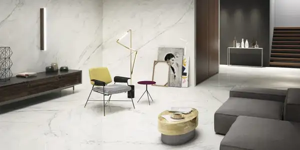 Плитка напольная Fiandre Marmi Maximum Premium White 75 х 75 см Semilucidato (MMS33677) фото 3 Aquada.com.ua