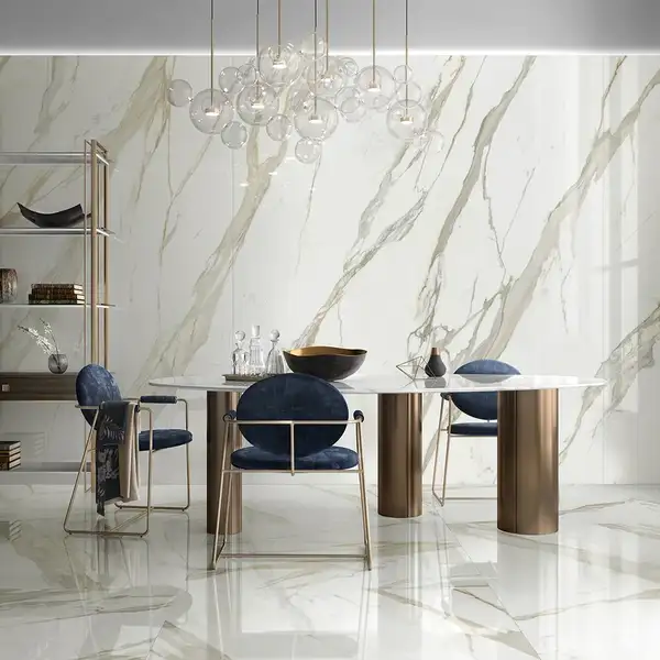 Керамогранит Mirage Cosmopolitan Calacatta Gold 80 х 80 см (9 мм) глянцевый (CP 02 LUC 80x80) фото 3 Aquada.com.ua