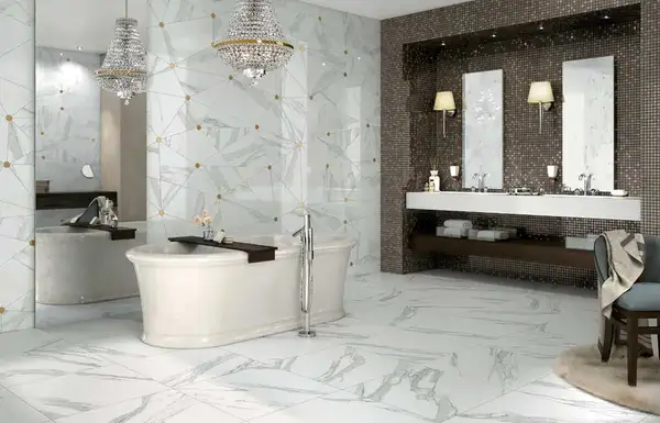 Керамическая плитка Mirage Jewels, Calacatta Reale 120x120 LUC, глянцевая (JW 02 LUC 120x120) фото 2 Aquada.com.ua